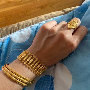 21K Solid Gold Bracelet